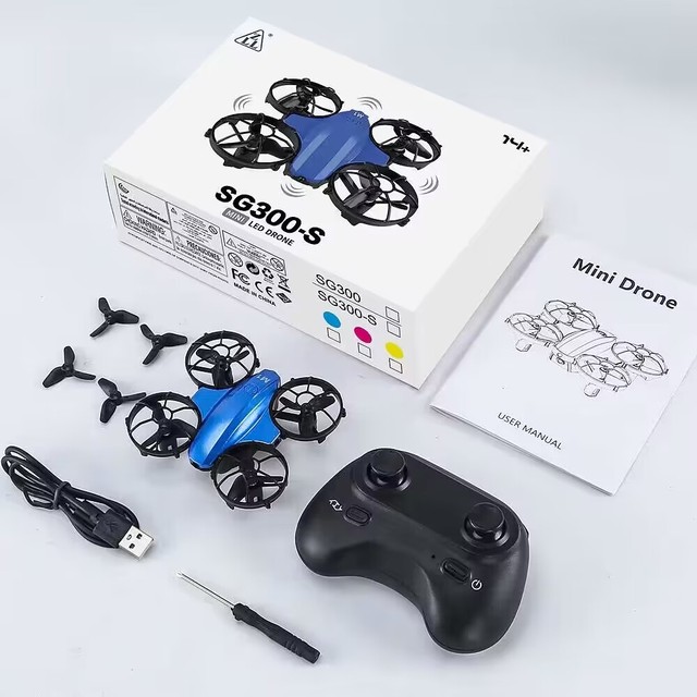 XUEREN SG300-S LED RC Drone UAV 360 Degree Stunt Roll Classic 2.4G Remote Control Toy Mini Drone for Kids Christmas Gifts
