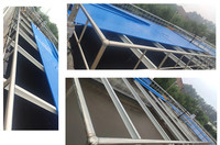 Plancher de panneau de pont frp grp/plancher de panneau de pont en fibre de verre composite de drainage