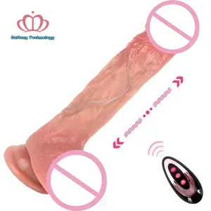 DH Amazon Venta caliente consoladores juguetes sexuales para hombres y mujeres pene 9 pulgadas realista suave consolador masculino para masturbador femenino
