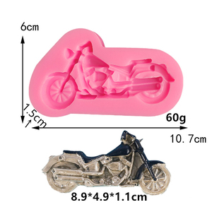 Irregular estilo americano motocicleta forma DIY silicona pastel <span class=keywords><strong>Fondant</strong></span> decoración molde - Product Image 2