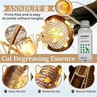 53ML Format d'essai Marque privée Essence dégraissante pour chat Dégraissant professionnel pré-lavage pour la queue et le menton gras des chats Soins pour animaux de compagnie