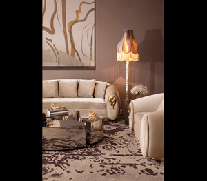Italian Style Modern Light Luxury Elegant High End Design Premium <b>Materials</b> Living Room Furniture Soleil - Product Image 3