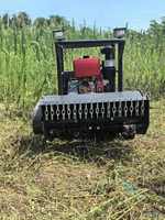 SLN Remote-Controlled Lawn Mower Uses Solid Carbon-steel Construction for Durable Heavy-duty Field Working Performance