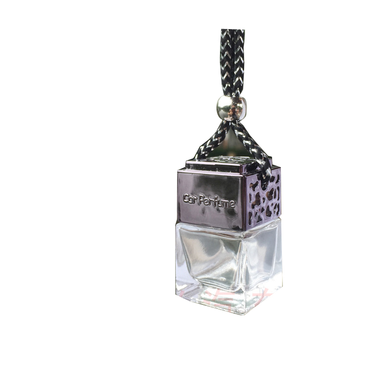 Hanging Car Perfume Glass Bottle Essential Oil Diffuser, Aromatherapy Car Air Freshener