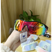Nouveau gros lunettes de sport surdimensionnées en plein air unisexe rétro carré lunettes de soleil de cyclisme haute qualité PC lentille prêt Stock lunettes de soleil