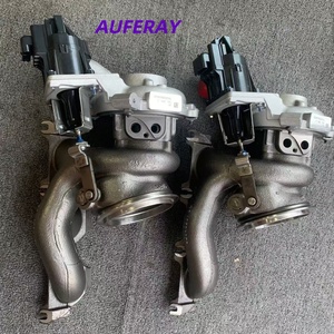 AUFERAY Compatible con M5 F10 M6 S63B44 4.4L V8 <span class=keywords><strong>Twin</strong></span>-<span class=keywords><strong>Turbo</strong></span> OE 11652400536 Conjunto de Turbocompresor de Aleación de Níquel de Alta Calidad con Garantía de 12 Meses - Product Image 3