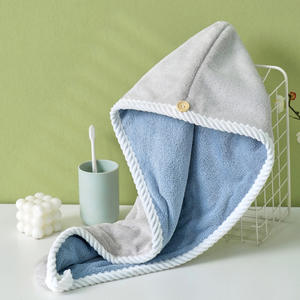 2025 Offre Spéciale usage domestique Super doux Double couche sèche-cheveux serviette Anti-frisottis Anti-casse mains libres enveloppement tissé tricoté Design - Product Image 4