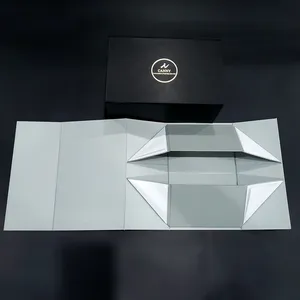 Free Customized Carton Packaging Luxury Magnetic Cover Folding paper Gift Boxes for Cosmetics Electronic Jewelry