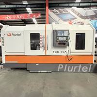 Venta caliente Torno Heavy Duty Horizontal Slant Bed Torno CNC de 3 ejes con control de GSK en el momento de su compra
