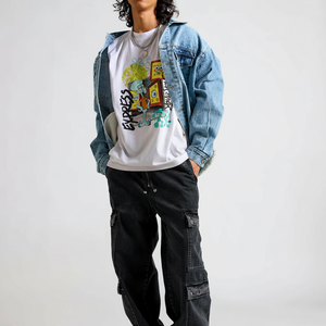 2025 nouvelle veste en jean de haute qualité pour hommes au design tendance prix de gros vestes en jean sur mesure pour hommes - Product Image 1