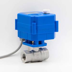 Vanne à boisseau sphérique électrique miniature DN10 en acier inoxydable, actionneur manuel/électrique intégré 5V/12V/24V/220V pour eau, gaz, huile, OEM - Product Image 3