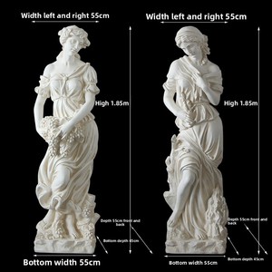 Scultura da Giardino Personalizzabile - Dea delle Quattro Stagioni in Stile Europeo Retrò - Scultura in Fibra di Vetro Fatta a Mano - Product Image 5