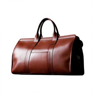 100% Genuine Leather Eco-Friendly Lightweight <b>Weekender</b> Sport Duffle Travel Bag Waterproof Large Capacity Sling Shoulder Bag - Product Image 4