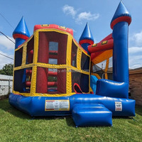 5 in 1 Party Miet ausrüstung Jumpy House aufblasbare Bounce House Blow Up Häuser Bounce Castle Werbung für Erwachsene