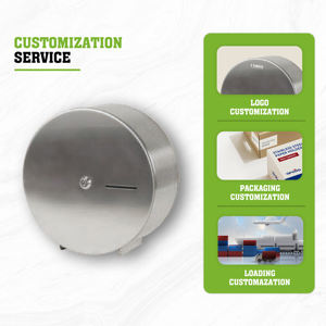 FANDA Moderno y Ecológico Soporte de Pared Industrial con Acabado Cepillado # Dispensador de Rollos Jumbo de Acero Inoxidable 430 - Product Image 5