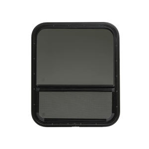 Fenêtre pour camping-car Fenêtre coulissante verticale noire pour camping-car Fenêtre pour camping-car de taille personnalisée - Product Image 1