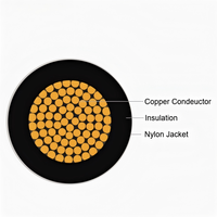 Cable Tongbao 12 AWG THHN para Construcción, Cable de Cobre con Aislamiento de PVC y Cubierta de Nailon THWN-2 600V, Longitud Personalizada para Electrodomésticos