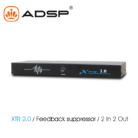Processeur de signal audio numérique professionnel XTR 2.0, suppresseur de rétroaction, système de haut-parleurs PA passifs 2 entrées 2 sorties, son mono, métal