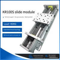 LY KR100S Table coulissante à axe optique avec rail de guidage SBR, vis à billes 16/20, module électrique, plateau linéaire, système automatique pour semi-conducteurs
