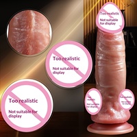 Dildo de Silicona Suave y Realista, Flexible, con Función de Empuje Manual y Rociado de Agua, Dispositivo de Masturbación Femenina