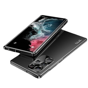 S23 s23 ultra Metal telefon kılıfı ince mıknatıs Metal çerçeve darbeye koruyucu Lens Anti damla telefon kılıfı Samsung kılıfı S21 S22 artı