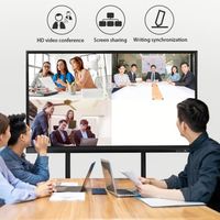 Pizarra Inteligente de 65 Pulgadas 4K UHD con Pantalla Táctil de 20 Puntos, Sistema Operativo Android/Windows