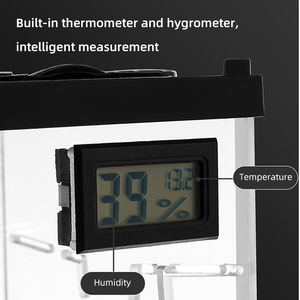 Relaxlines Escalade <span class=keywords><strong>Pet</strong></span> Boîte D'alimentation Acrylique Terrarium pour Reptile Quadrate <span class=keywords><strong>Pet</strong></span> <span class=keywords><strong>Cage</strong></span> avec Lumière - Product Image 5