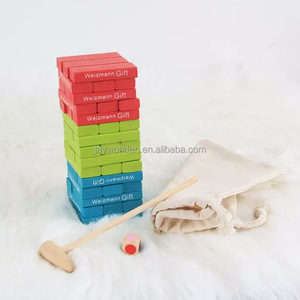 Torre in legno classico gioco di impilamento blocchi di legno giocattolo educativo per la costruzione di <span class=keywords><strong>domino</strong></span> da 5 a 14 anni in legno - Product Image 3