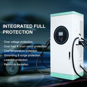 Cargador EV rápido montado en el piso Vehículos eléctricos OCPP1.6J Aplicación de control remoto DC Estación de carga rápida CCS2 GB/T Chademo - Product Image 4