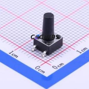 K2-6639SP-O4SC-04 Tactile Switch SMD-4P,6x6mm Switch Single Pole Single Throw Round Button 2.5N Vertical Mount - Product Image 1