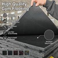 Dalles de sol en caoutchouc Udine Durable Sport Mat pour salle de sport et fitness - EPDM haute densité, amortissant les chocs, tailles personnalisables (15-50 mm)