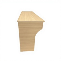 Table de conférence de bureau modulaire extensible et convertible en bois et aluminium, avec panneau pivotant, 3 places, style moderne