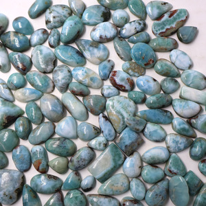 Venta al por mayor de cabujones de larimar, piedra preciosa natural de cristal azul, piedra suelta para la fabricación de joyería artesanal, disponible para la venta. - Product Image 4