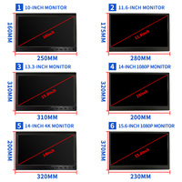 Moniteur LCD portable mini 11,6 pouces, écran HD, pour caméra de microscope et PC