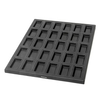 T-Shine Plaque de cuisson rectangulaire 30 cavités en acier aluminisé, revêtement PTFE, écologique, épaisseur 0,8 mm, pour gâteaux Financier, en stock