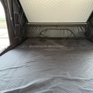 Tente de toit de camping DrunkenXp X-hinges Inside, largeur 1,32 m, haute, avec coins en aluminium pour voiture - Product Image 4