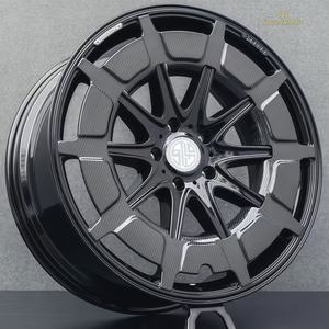 Rueda Forjada de Fibra de Carbono Negra de Una Sola Pieza, Personalizada, de 21, 22, 23 y 24 Pulgadas, Apta para Mercedes Benz GG500G63 - Product Image 4