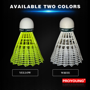 Volani da Badminton in Nylon, Stabilità di Volo Media, Velocità Media, Peso 5.3-5.5g, Confezione da 6 Palline in Nylon per Allenamento - Product Image 5