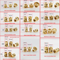 Masukan flensa kuningan M2 m2,5 M3 M4 M5 M6 M8 Double Twill Knurled tertanam injeksi Nutsert Insertnut 3d kacang Printer