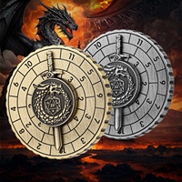 Dragon Sword Roulette Dés métalliques Jouet de décompression amusant 7-en-1 Dés du MDN avec boîte cadeau