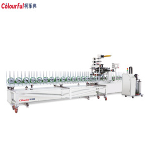 Machine d'emballage de film de PVC de colle thermofusible de PUR de nouvelle génération pour le panneau mural de PVC/UPVC/WPC - Product Image 2
