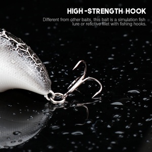 Señuelo de pesca de trucha Swimbait, personalizado, sin pintar, 4,8 cm, 11g, Mini manivela, para lubina - Product Image 4