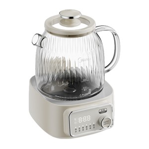 Bouilloire à thé aux herbes Midea entièrement en verre, 800W, ébullition rapide, contrôle de la température, usage domestique - Product Image 2