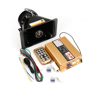 Sirène haut-parleur <span class=keywords><strong>klaxon</strong></span> 12V 200W X5 sirène avertissement alarme contrôle sans fil pour Ambulance camion <span class=keywords><strong>de</strong></span> pompiers moto véhicules d'urgence - Product Image 6