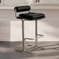 Tabouret de bar commercial en métal de style Bauhaus Mid-Century Modern, chaise de comptoir haut de gamme pour hôtel, cuisine extérieure ou îlot de cuisine