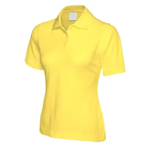 Wholesale Custom High Quality Cotton Polyester Cvc Polo Work Shirts For Women Womens Golf Polo Shirt