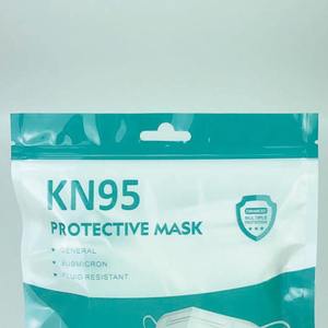 Custom a prova di odore viso maschera sacchetti di imballaggio a prova di umidità borsa con cerniera per maschere con finestra - Product Image 6