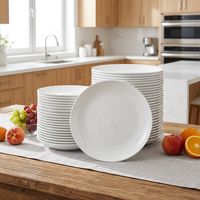 Assiettes incassables en mélamine blanche personnalisées, écologiques, de haute qualité, pour la restauration en gros, les mariages et les fêtes, Baishida