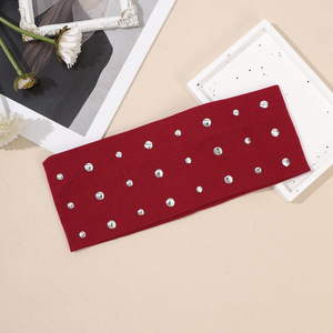 HZO-25110 nouveau clou perle bandeau de cheveux couleur unie lavage visage pression cheveux bandeaux sport groupé cheveux coiffures - Product Image 6