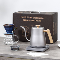 Bouilloire électrique pour la maison avec bec long et fin : en acier inoxydable, idéale pour la préparation du thé, du café et l'eau chaude en général